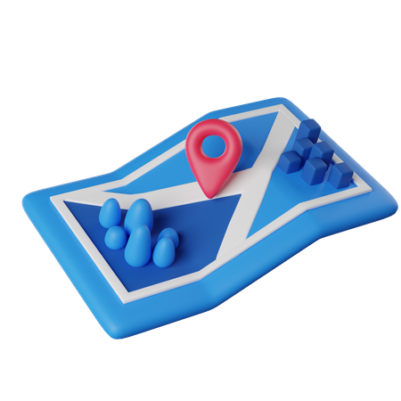 Map  3D Icon