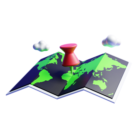 Map  3D Icon