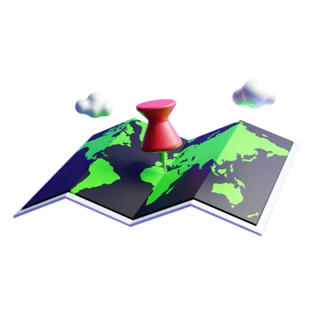 Map  3D Icon