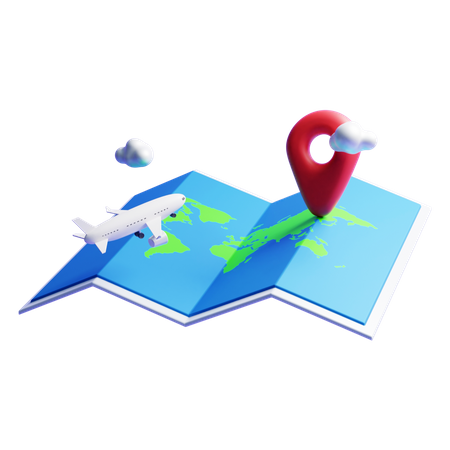 Map  3D Icon