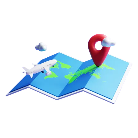 Map  3D Icon