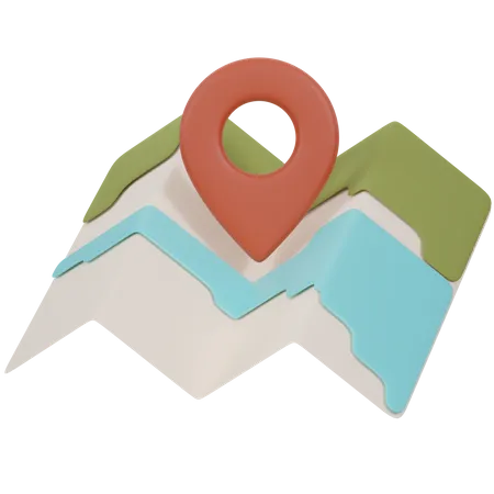 Map  3D Icon