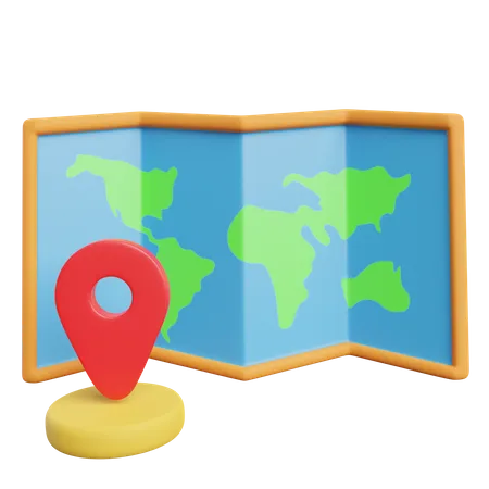 Map  3D Icon