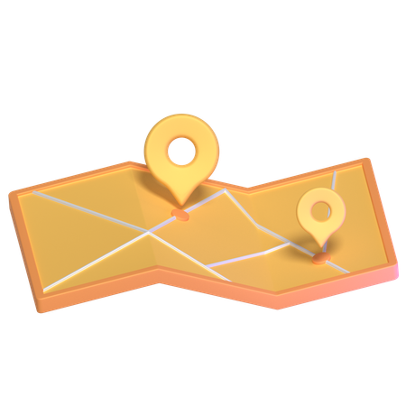 Map  3D Icon