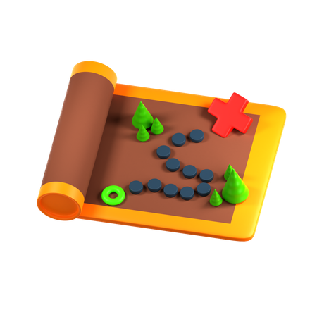 Map  3D Icon