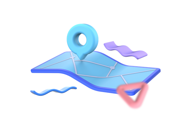 Map  3D Icon