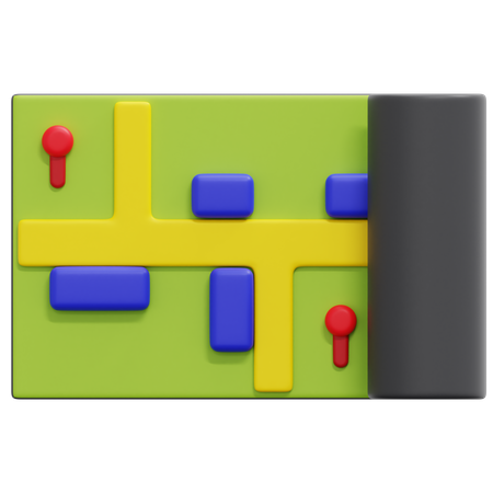 Map  3D Icon