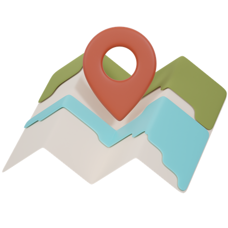 Map  3D Icon