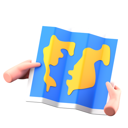 Map  3D Icon