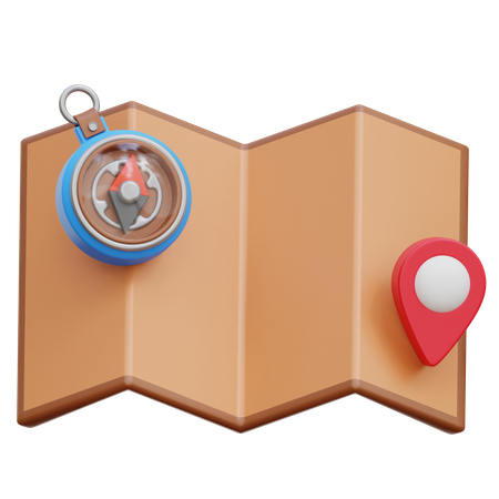 Map  3D Icon