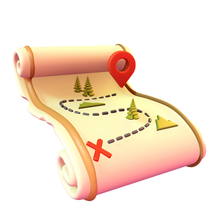 Map  3D Icon