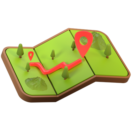 Map  3D Icon