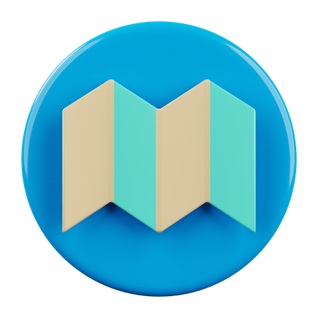 Map  3D Icon