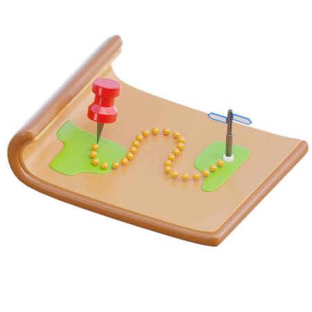 Map  3D Icon