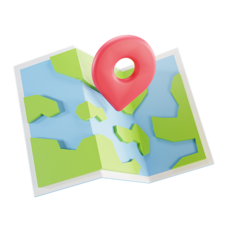 Map  3D Illustration