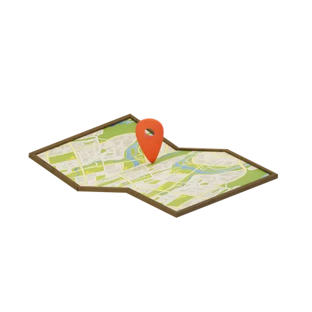 Map  3D Icon