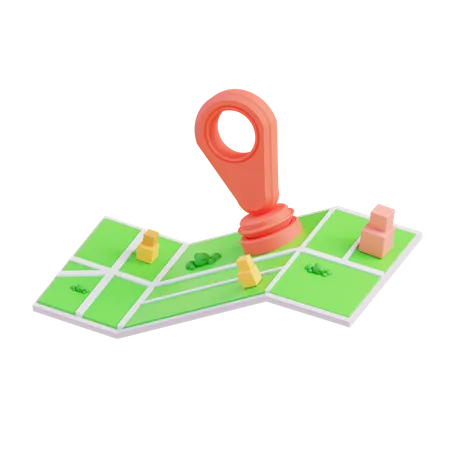 3 D Illustration Of Location Maps 3D Icon