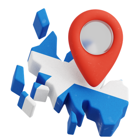 Map And Pin  3D Icon