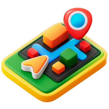 Map App  3D Icon