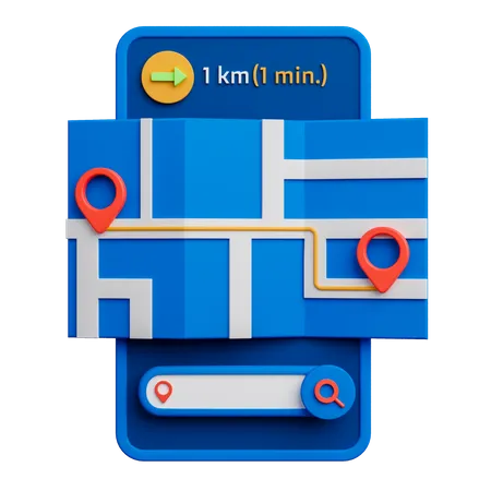 Map Application  3D Icon