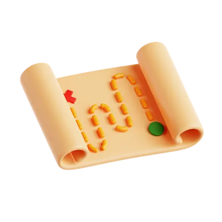 Map Camping  3D Icon