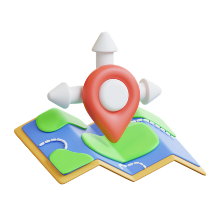 Map Coordinates  3D Icon
