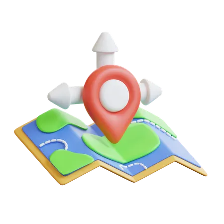 Map Coordinates  3D Icon