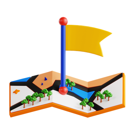 Map Destination  3D Icon