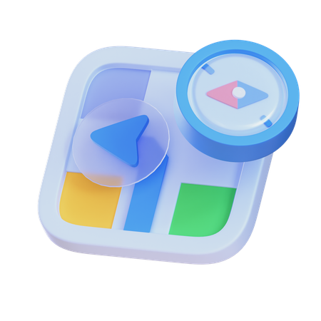 Map Direction  3D Icon