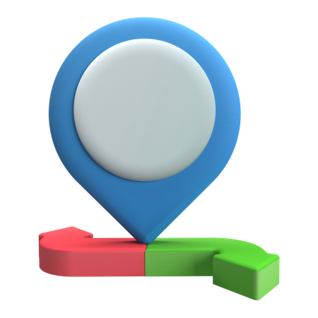 Map Direction  3D Icon