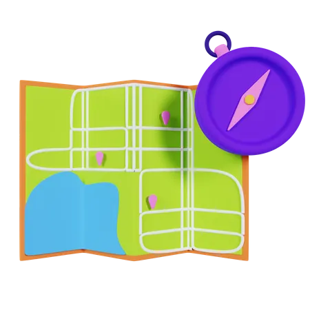 Map Direction  3D Icon