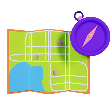 Map Direction 3D Icon