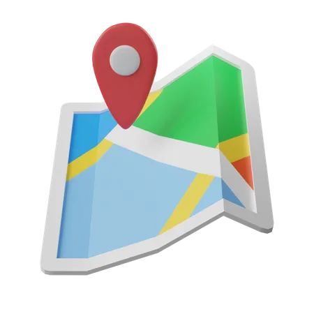 Map GPS  3D Icon