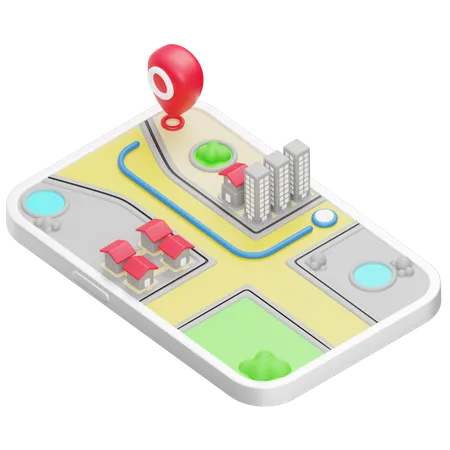 Map Journey  3D Icon