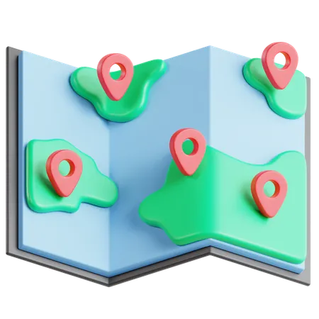 Map Location 3 D Icon 3D Icon