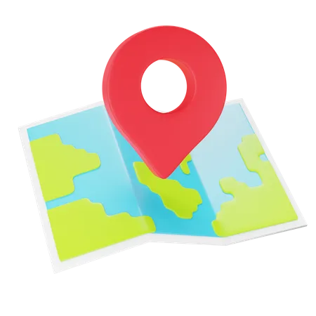 Map Location  3D Icon