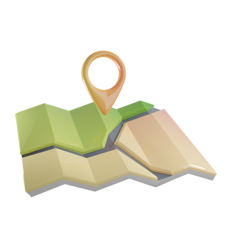 Map Location  3D Icon