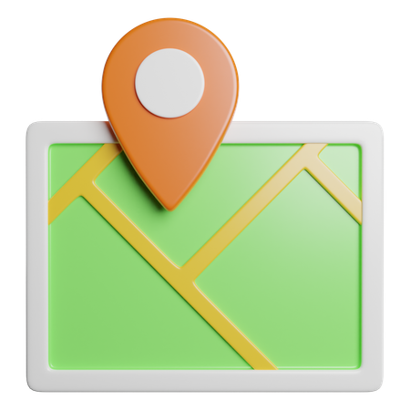 Map Location  3D Icon