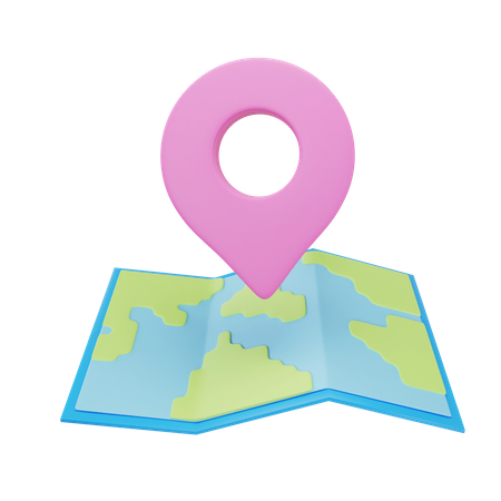 Map Location  3D Icon