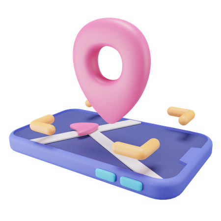 Map Location  3D Icon