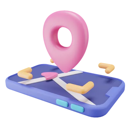 Map Location  3D Icon