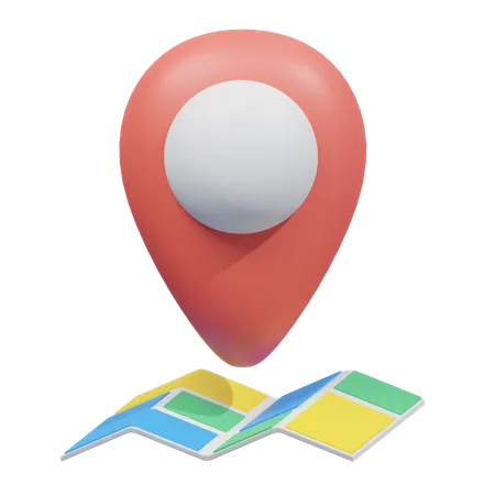 Map Location  3D Icon