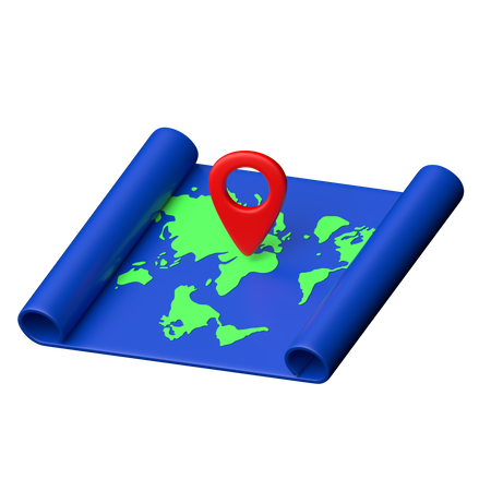 Map Location  3D Icon