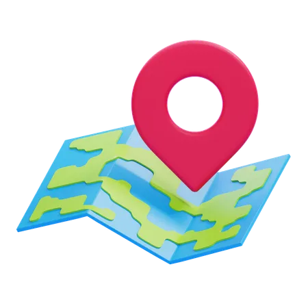 Map Location  3D Icon