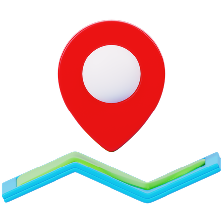 Map Location  3D Icon