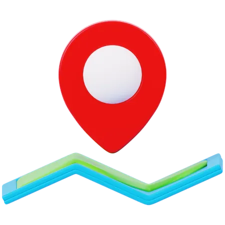 Map Location  3D Icon