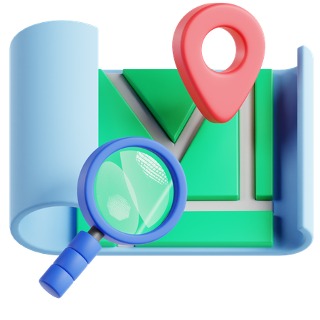 Map Location  3D Icon