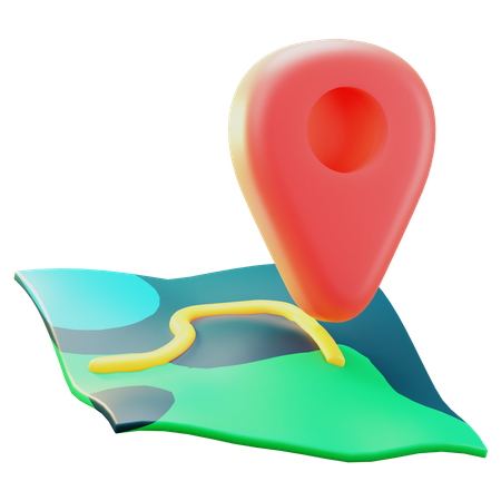 Map Location  3D Icon