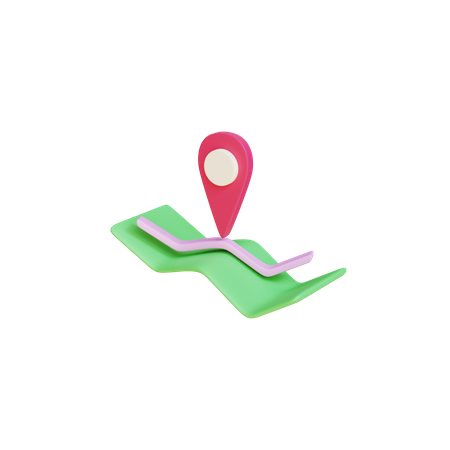 Map Location  3D Illustration