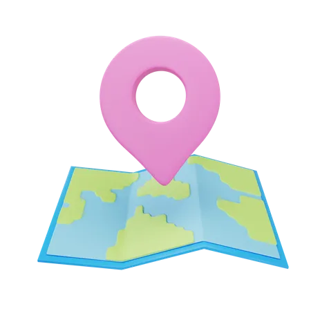 Map Location  3D Icon